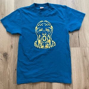 Supreme X Scream T-Shirt SS17 Blue Men’s Size M Rare Streetwear Heavyweight